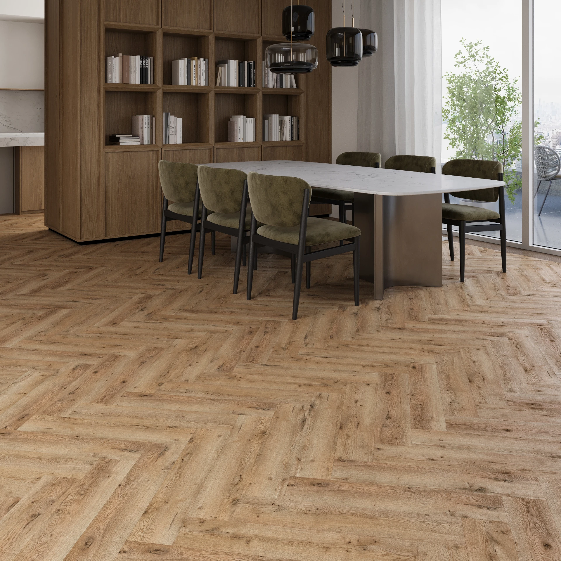 Vinyl podlaha Dub Vero Herringbone