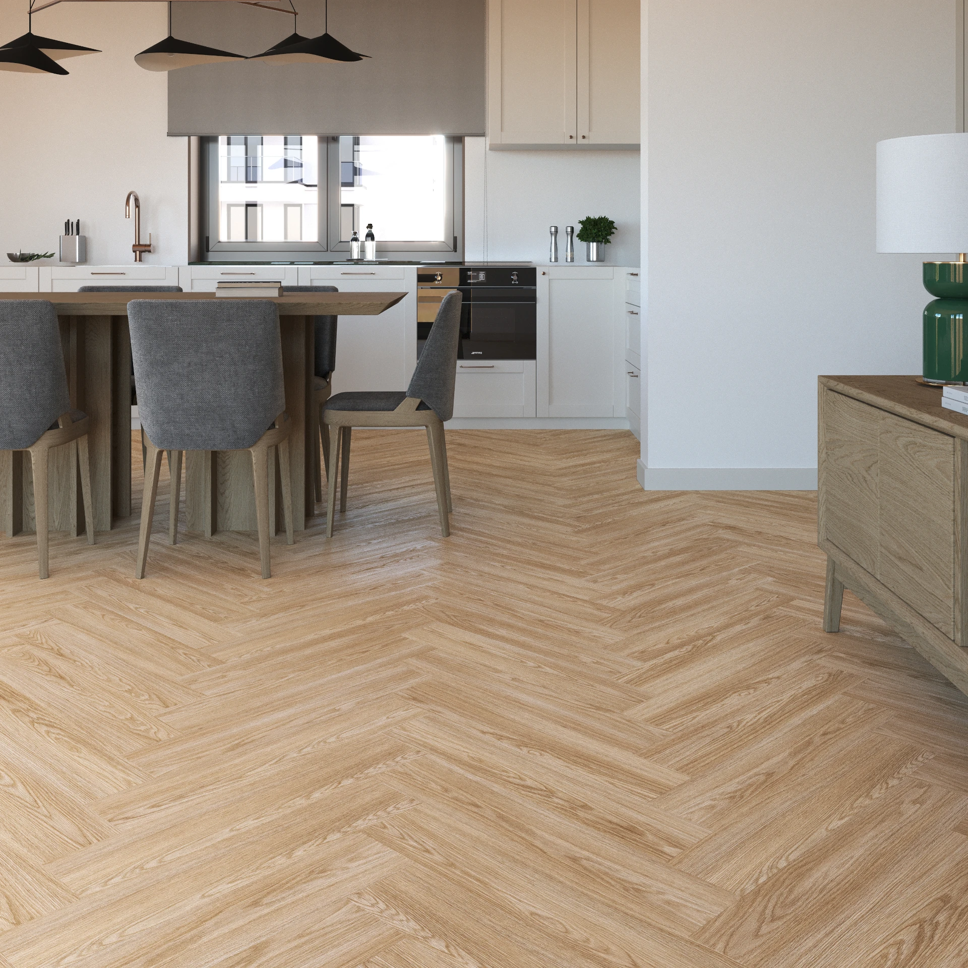 Vinyl podlaha Dub Zeno Herringbone